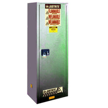 Load image into Gallery viewer, 22 Gallon Gray Flammable Safety Cabinet | 1 Door, Slimline | 892223 | Justrite - image 1