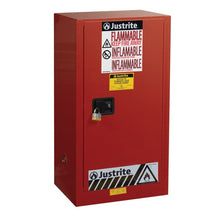 Load image into Gallery viewer, 15 Gal Red Compac Flammable Safety Cabinet | 1 Self-Close Door | 891521 | Justrite - image 1