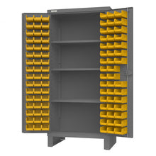 Load image into Gallery viewer, Durham Cabinet, 14 Gauge, 94 Yellow Bins, 3 Shelves, 36 x 24 x 78 - image 1