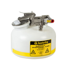 Load image into Gallery viewer, Plastic Quick-Disconnect Disposal Safety Can | 2 Gallon | BY12752 | Justrite - image 1