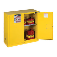 Load image into Gallery viewer, 30 Gal Yellow Flammable Safety Cabinet | 2 Self Close Doors | 893020 | Justrite - image 1