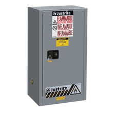 Load image into Gallery viewer, 15 Gal Gray Flammable Safety Cabinet | 1 Self-Close Door | 891523 | Justrite - image 1