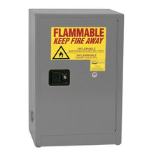 Load image into Gallery viewer, Gray 12 Gal Flammable Liquid Cabinet | Space Saver | 1 Shelf, 1 Door, Self Close | 1924XGRAY - 1924XGRAY - image 1