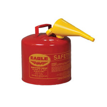 Load image into Gallery viewer, 5 Gal Red Steel Safety Can for Flammables | Funnel | Type I | UI50FS | Eagle - image 1