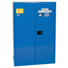 Load image into Gallery viewer, 45 Gal Blue Sliding Close Metal Corrosive Safety Cabinet | 2 Door | CRA45X - CRA45X - image 1