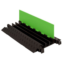 Load image into Gallery viewer, 3-Channel Cable Protectors for 2.25” Lines | Hi Viz Green – Black | GD3X225-FLG/B - GD3X225-FLG/B - image 1