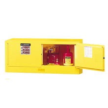 Load image into Gallery viewer, Yellow 12 Gallon Flammable Safety Cabinet | 2 Manual-Close Doors | 891300 | Justrite - image 1