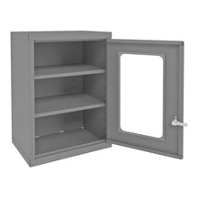 Load image into Gallery viewer, Durham Wall Mountable Storage Cabinet, 2 Shelves, Clearview doors,  18 x 13-11/16 x 27 - image 1