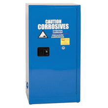 Load image into Gallery viewer, Blue 16 Gal 1 Shelf 1 Door Metal Corrosive Safety Cabinet Manual Close | CRA1906X - CRA1906X - image 1