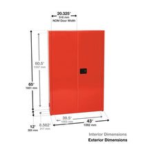 Load image into Gallery viewer, 30 Gal Yellow Aerosol Can Safety Cabinet | Self Close | YPI7710X | Justrite - image 2