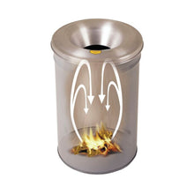 Load image into Gallery viewer, Cease-Fire® Waste Receptacle With Aluminum Head | 30 Gallon, Gray | 26630G | Justrite - image 2