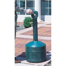 Load image into Gallery viewer, Forest Green Plastic Outdoor Ashtray 4 Gallon | 26800G | Justrite - image 2