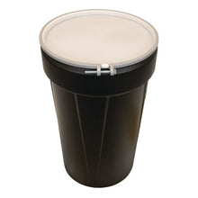 Load image into Gallery viewer, Black 55 Gal Plastic Drum Barrel | Metal Bolt Ring | 1655MBLKBR - 1655MBLKBR - image 2