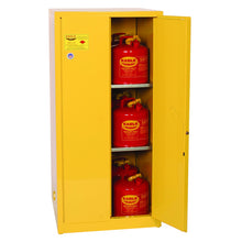 Load image into Gallery viewer, Yellow 60 Gal Flammable Liquid Cabinet | 2 Shelves, 2 Door, Manual Close | 1962X | Justrite - image 2