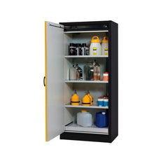 Load image into Gallery viewer, Yellow 30 Gallon 30-Minute EN Flammable Safety Cabinet | 1 Hybrid-Close Door | 22601 | Justrite - image 2
