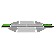Load image into Gallery viewer, Female Interconnect for 5-Channel Yellow Jacket® AMS® Modular Accessibility System, ADA Cable Protector for 1.25" Lines, SafeRay™ Hi-Viz Green Lid/Black Base - YJ5I-125F-FLG/B - YJ5I-125-F-FLGB - image 2