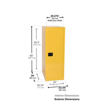 Load image into Gallery viewer, Blue 54 Gal Corrosives/Acid Safety Cabinet | 1 Manual-Close Door | 895402 | Justrite - image 2