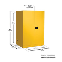 Load image into Gallery viewer, Beige, 90 Gal Flammable Liquid Cabinet, 2 Shelves, 2 Door, Self Close | 9010XBEI - 9010XBEI - image 2