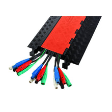 Load image into Gallery viewer, 3-Channel Cable Protector System, Protects up to 2.25", General Purpose, Orange/Black, Guard Dog | GD3X225-O/B | Checkers-Safety - image 2
