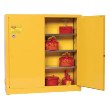 Load image into Gallery viewer, Yellow 24 Gal Flammable Liquid Cabinet | Wall Mount | 3 Shelves, 2 Door, Self Close | 1975X | Justrite - image 2