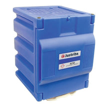 Load image into Gallery viewer, Blue Plastic Countertop Corrosives Cabinet | 1 Manual Close Door | 24080 | Justrite - image 2