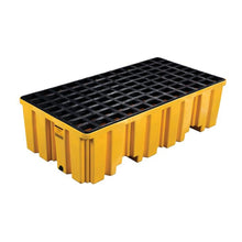 Load image into Gallery viewer, 2 Drum Pallet | Yellow Plastic, With Drain | 1620 | Eagle - image 2