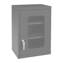 Load image into Gallery viewer, Durham Wall Mountable Storage Cabinet, 2 Shelves, Clearview doors,  18 x 13-11/16 x 27 - image 2