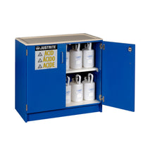 Load image into Gallery viewer, Blue Wood Laminate Undercounter Cabinet | 1 Shelf, 2 Door | 24140 | Justrite - image 2