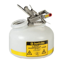 Load image into Gallery viewer, HDPE Liquid Disposal Safety Can | White, 2 Gal | 12751 | Justrite - image 2