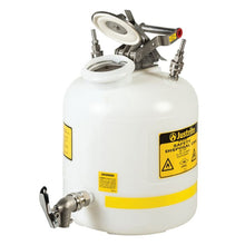 Load image into Gallery viewer, White HPLC Disposal Can with Faucet | Quick-Disconnect, 5 Gal | 12771 | Justrite - image 2