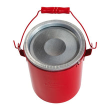 Load image into Gallery viewer, 6 Quart Red Steel Bench Can | Dasher Screen, No Lid | B606NL - B606NL - image 2