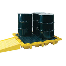 Load image into Gallery viewer, 4 Drum Spill Pallet | Yellow Plastic, Nesting | 1646 | Eagle - image 2