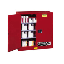 Load image into Gallery viewer, Red 40 Gallon Combustibles Safety Cabinet | 2 Manual-Close Doors | 893011 | Justrite - image 2
