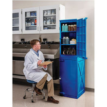 Load image into Gallery viewer, Blue 24 Gal Modular Poly Safety Cabinet | Quik-Assembly | M24CRA - M24CRA - image 2