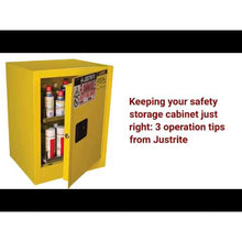 Load image into Gallery viewer, Red 110 Gal Cabinet With Drum Support | 2 Manual-Close Doors | 899101 - 899101 - image 2