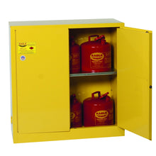 Load image into Gallery viewer, Yellow 30 Gal Flammable Liquid Cabinet | 1 Shelf, 2 Door, Self Close | 3010X - 3010X - image 2