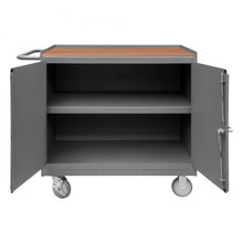 Load image into Gallery viewer, Durham Mobile Bench Cabinet, 1 Shelf, Hard Board Top, 24-1/4 x 42-1/8 x 36-3/8 - image 2