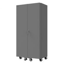 Load image into Gallery viewer, Durham Mobile Cabinet, 14 Gauge, 96 Bins, 4 shelves, 36 x 24 x 76 - image 2