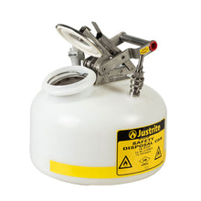 Load image into Gallery viewer, Plastic Quick-Disconnect Disposal Safety Can | 2 Gallon | BY12752 | Justrite - image 2