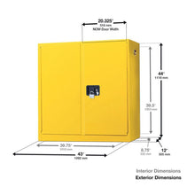 Load image into Gallery viewer, 24 Gal Red Aerosol Can Safety Cabinet | Manual Close | 1976XRED - 1976XRED - image 3