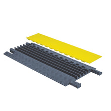 Load image into Gallery viewer, 5-Channel Lightweight Cable Ramp System, Protects up to 1.25" Dia. Lines, Grip Guard | GG5X125-Y/GRY | Checkers-Safety - image 3