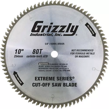 Load image into Gallery viewer, Grizzly Industrial T26699 - 10&quot; X 5/8&quot; 80T Atb Cut-Off Saw Blade