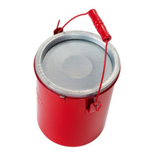 Load image into Gallery viewer, 6 Quart Red Steel Bench Can | Dasher Screen, No Lid | B606NL - B606NL - image 3