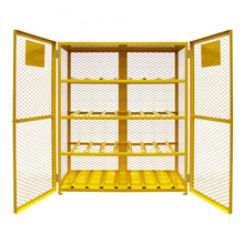 Load image into Gallery viewer, Durham Horizontal Gas Cylinder Cabinet, Capacity of 16, Self Close - image 3