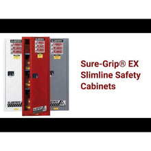 Load image into Gallery viewer, 54 Gal Red Flammable Safety Cabinet | 1 Door Deep Slimline | 895401 | Justrite - image 3