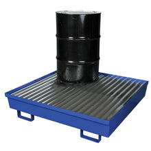 Load image into Gallery viewer, 4 Drum Spill Pallet | Blue Metal, Without Drain | 1640ST - 1640ST - image 3