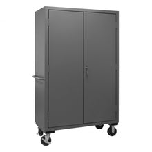 Load image into Gallery viewer, Durham Mobile Cabinet, 14 Gauge, 42 Blue Bins, 48 x 24 x 81 - image 3