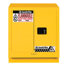 Load image into Gallery viewer, Yellow 19 Gal Under Fume Hood Safety Cabinet | 2 Self-Close Doors | 883020 | Justrite - image 3