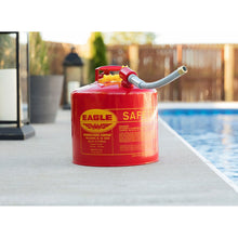 Load image into Gallery viewer, 5 Gal Red Steel Steel Safety Can for Flammables | Type II | U251S - U251S - image 3