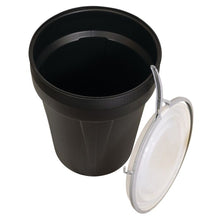 Load image into Gallery viewer, Black 30 Gal Lab Pack Plastic Drum | Metal Lever-Lock | 1601MBLK - 1601MBLK - image 3